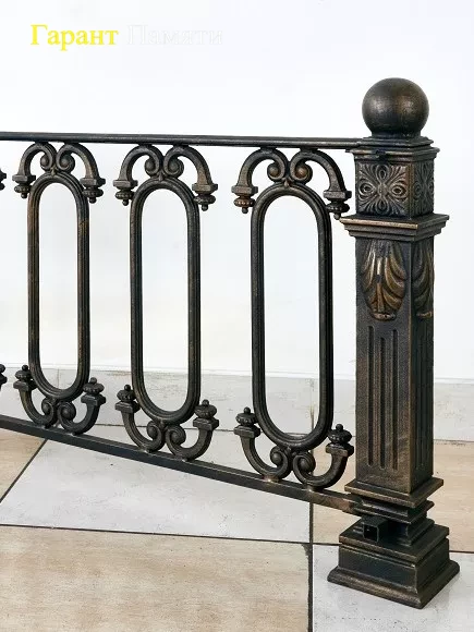 Ограда чугунная №3 "Овальная"